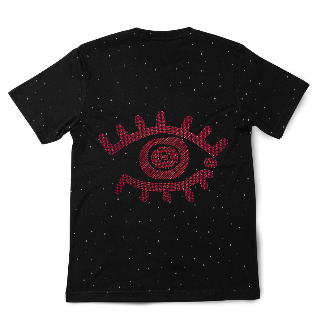 Playera Fuerza regida pantia diamantes