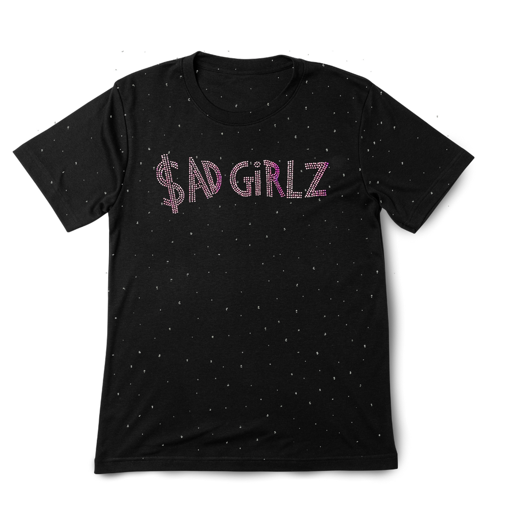 Playera SAD GIRLZ diamantes